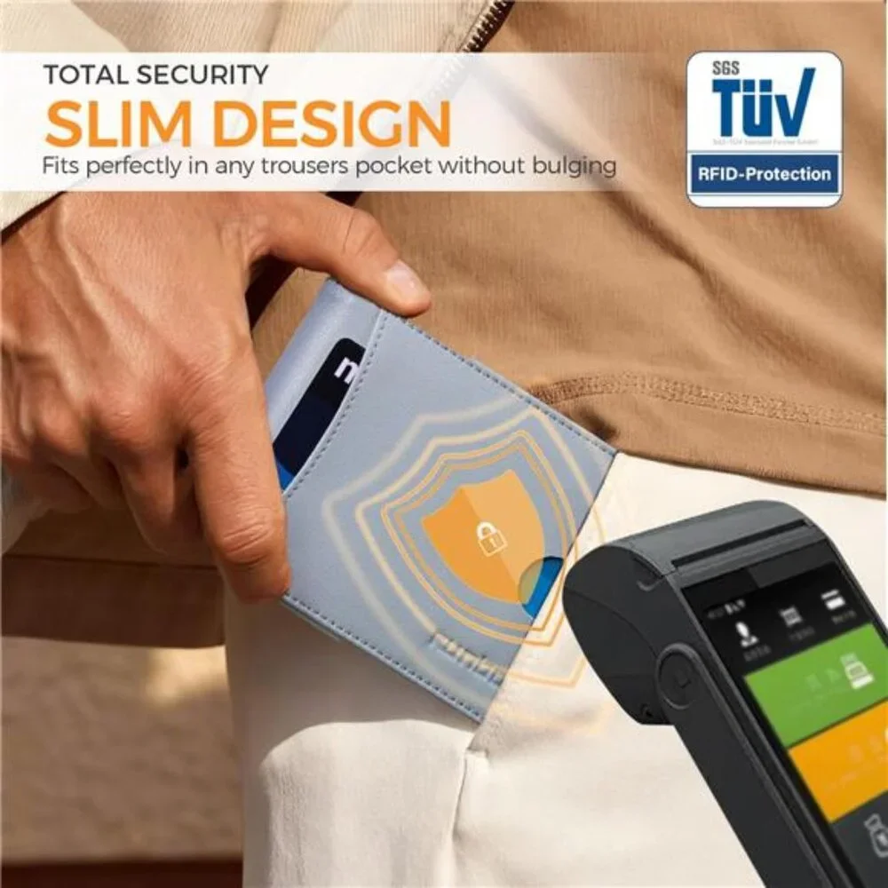 New Slim Novelty Wallets for Men RFID Blocking 11 Card Holder Minimalist